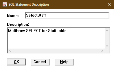 SQLStatementDescription